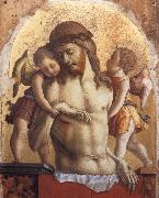 Carlo Crivelli The Dead Christ Supported by two angels USA oil painting artist